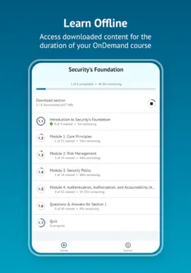 SANS OnDemand android App screenshot 4